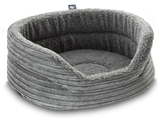 Pet Luxury Snug Oval Dog Bed 6 Sizes in our Avondale in Classic Cord GreyPet Luxury Snug Oval Dog Bed 6 Sizes in our Avondale in Classic Cord Grey