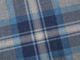 Pet Luxury Snug Oval Dog Bed 6 Sizes in our Avondale Signature Tartan Blue-Grey-Navy