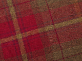Pet Luxury Haven Square Dog Bed 5 Sizes in our Avondale in Signature Tartan: Brown-Burgundy-Rust