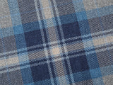 Pet Luxury Haven Square Dog Bed 5 Sizes in our Avondale in Signature Tartan: Blue-Grey-Navy